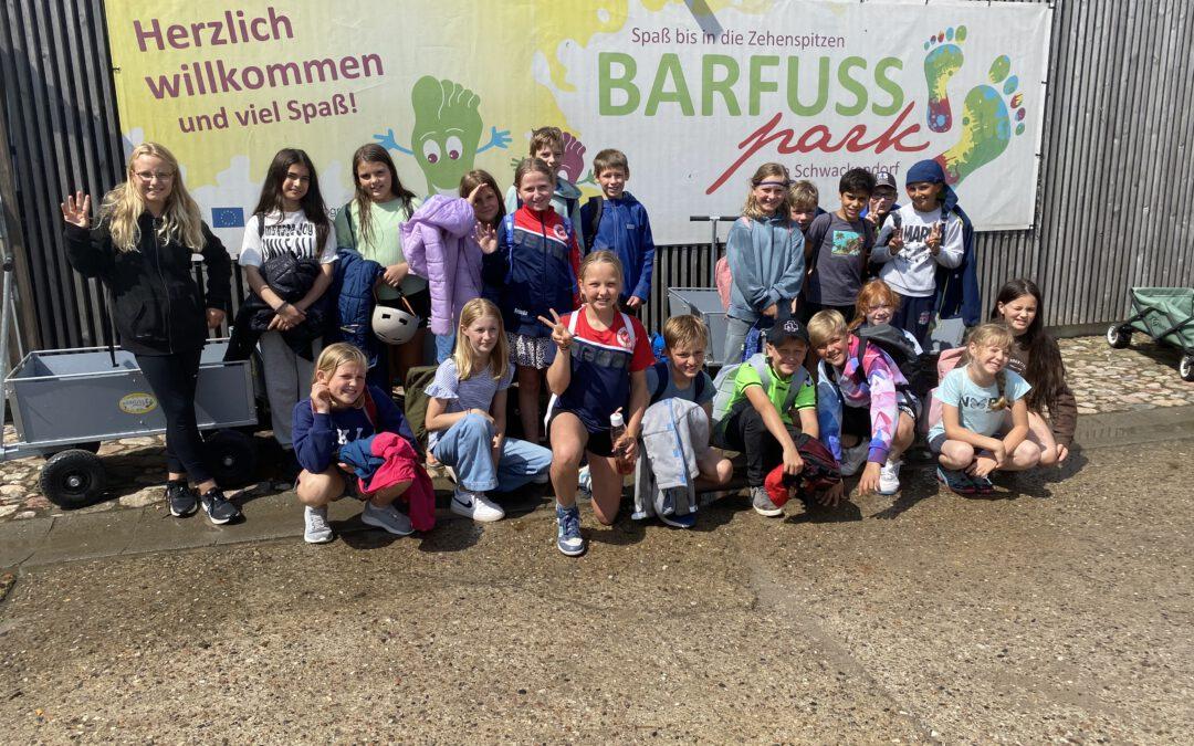 Ausflug in den Barfußpark Klasse 4b