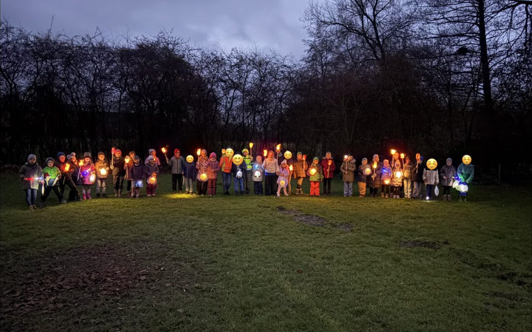 Lichterfest der Klassen 1c und 3a