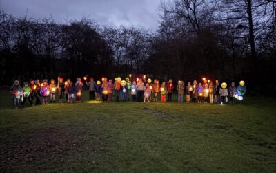 Lichterfest der Klassen 1c und 3a